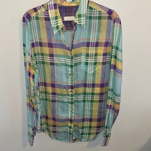 Colorful Plaid Men's Shirt